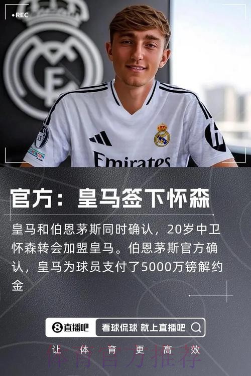 塞尔：皇马有自信签下怀森 球员目前身价4200万欧